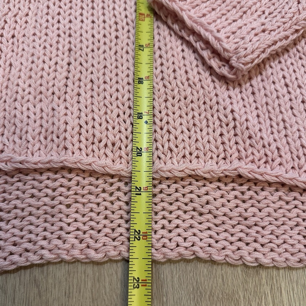Wooden Ships Merry Crew Chunky Knit Sweater Size XS/S Mint Condition Preppy Pink - Picture 6 of 9